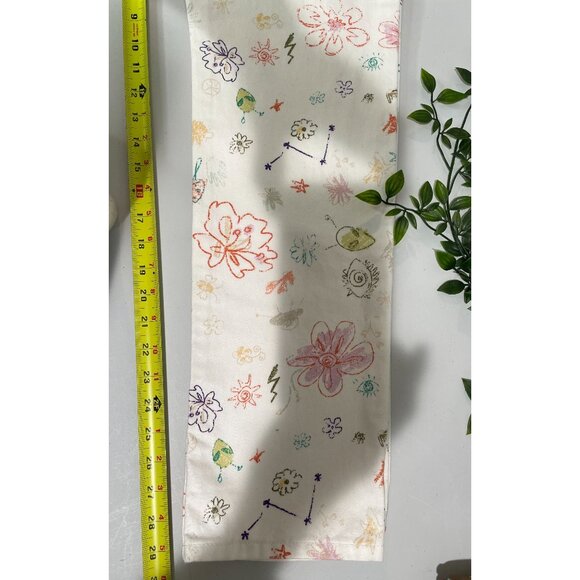 Levi’s 27/30 Middy Straight White Printed Denim Cotton Jeans NWT - Picture 13 of 14